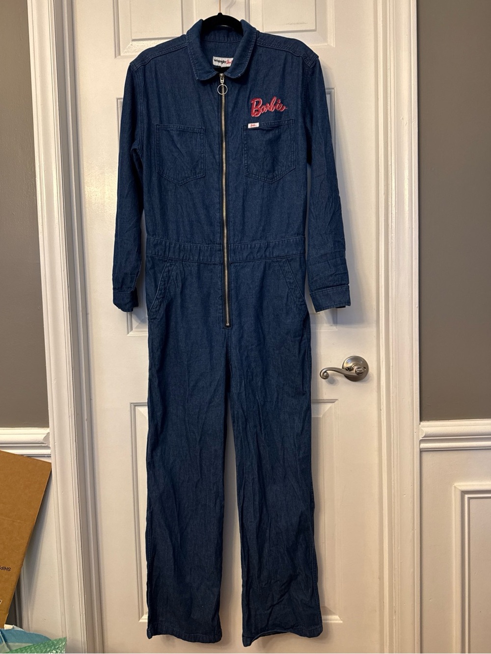 Wrangler Barbie Collab Utility Suit/ Coverall Dark Denim Women’s Size Small